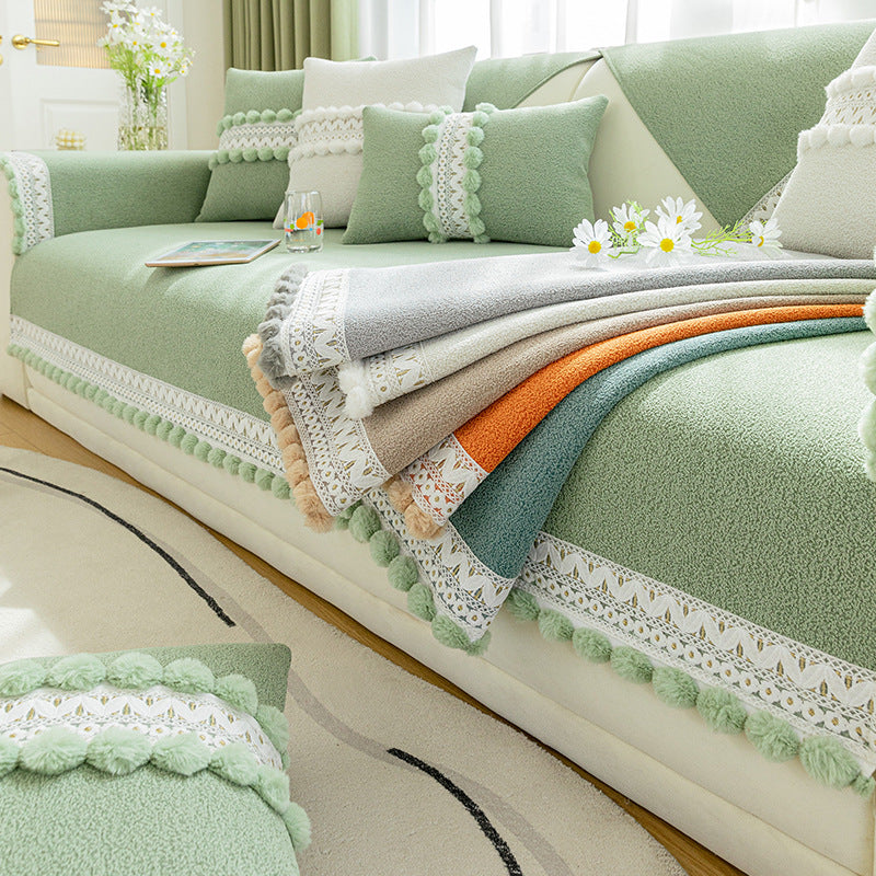 Chenille Sofa-Kissenbezug für alle Jahreszeiten – Bild 3 | LuxeStyle