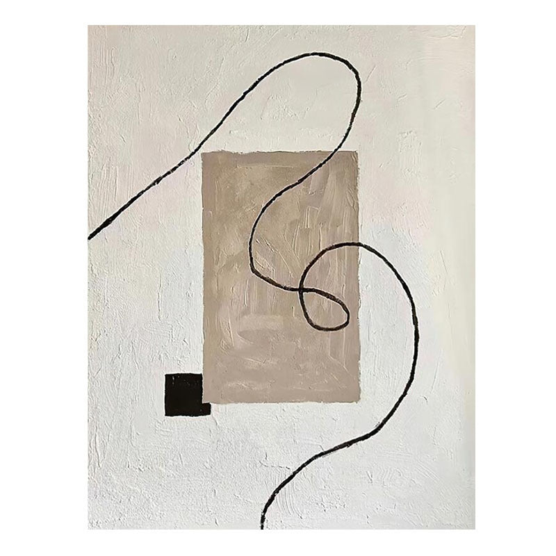 Minimalistisches Wandbild – Schwarz-Weiss, Leinwand – Bild 2 | LuxeStyle