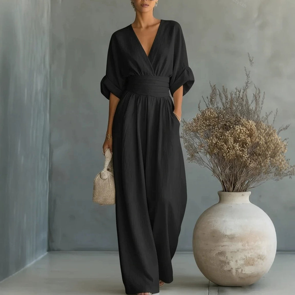 Eleganter Jumpsuit mit weitem Bein