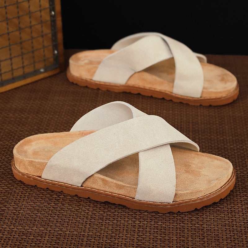 Herren Premium-Badesandalen mit dicker Sohle
