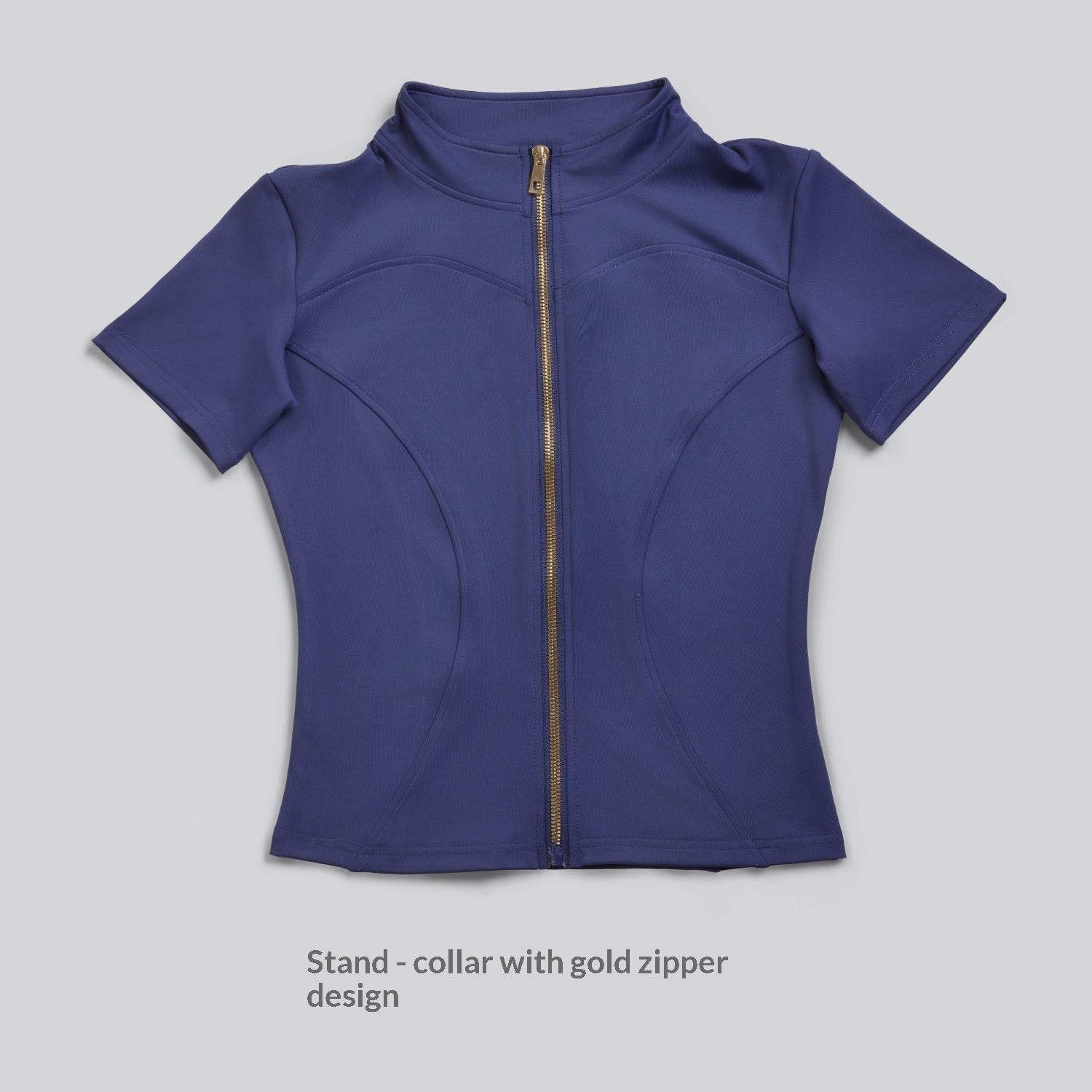 Slim-Fit Sport-Top mit Reissverschluss