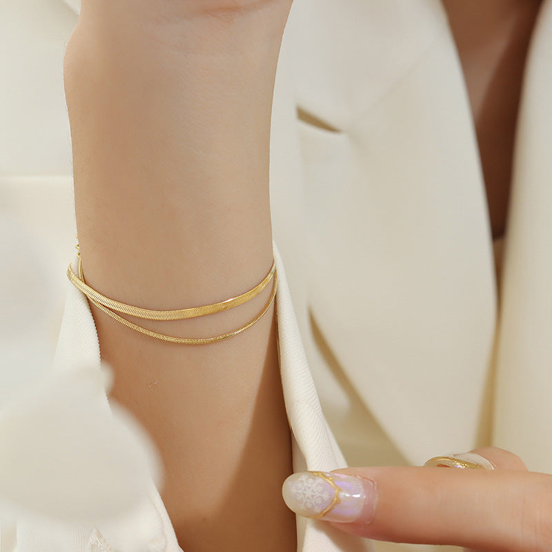 Doppellagiges Kettchen-Armband
