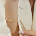 Doppellagiges Kettchen-Armband