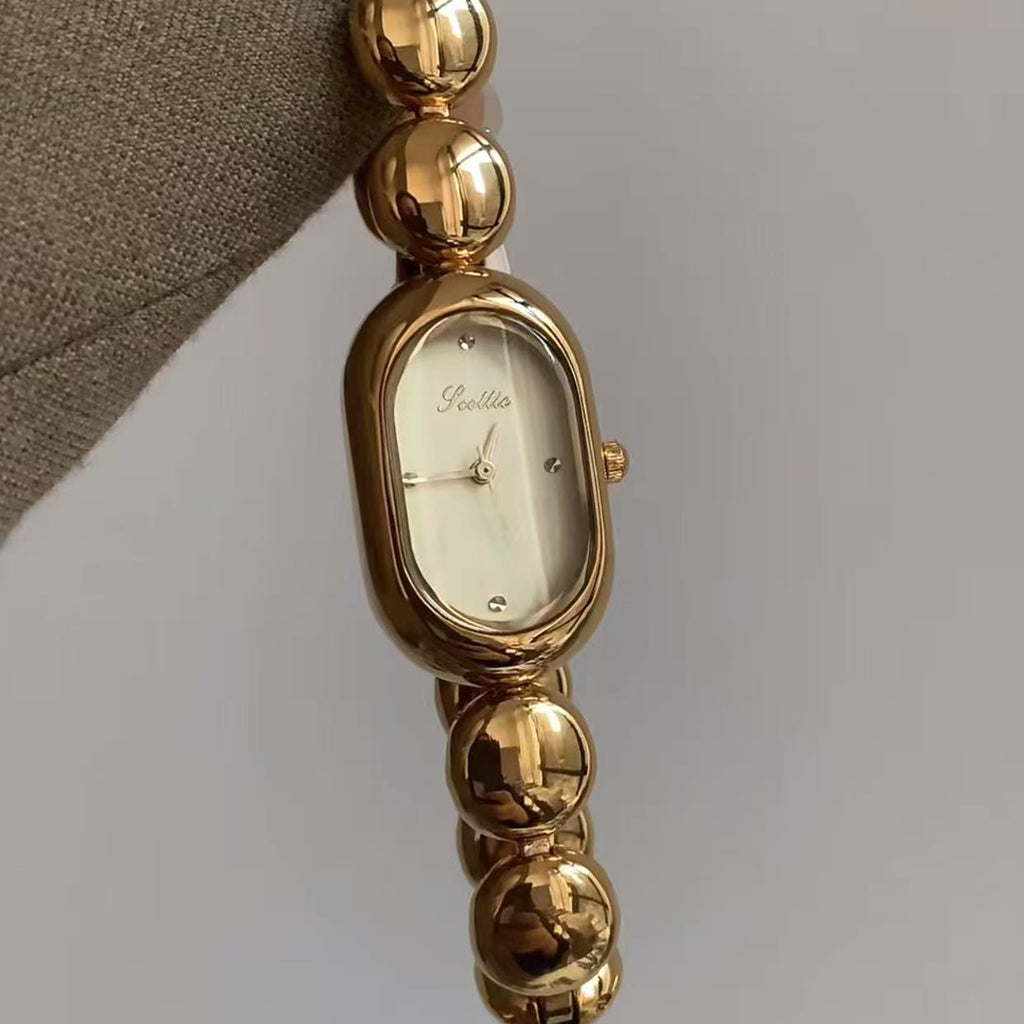 Oval-Uhr mit Quarzwerk und dekorativem Gehäuse – Bild 8 | LuxeStyle