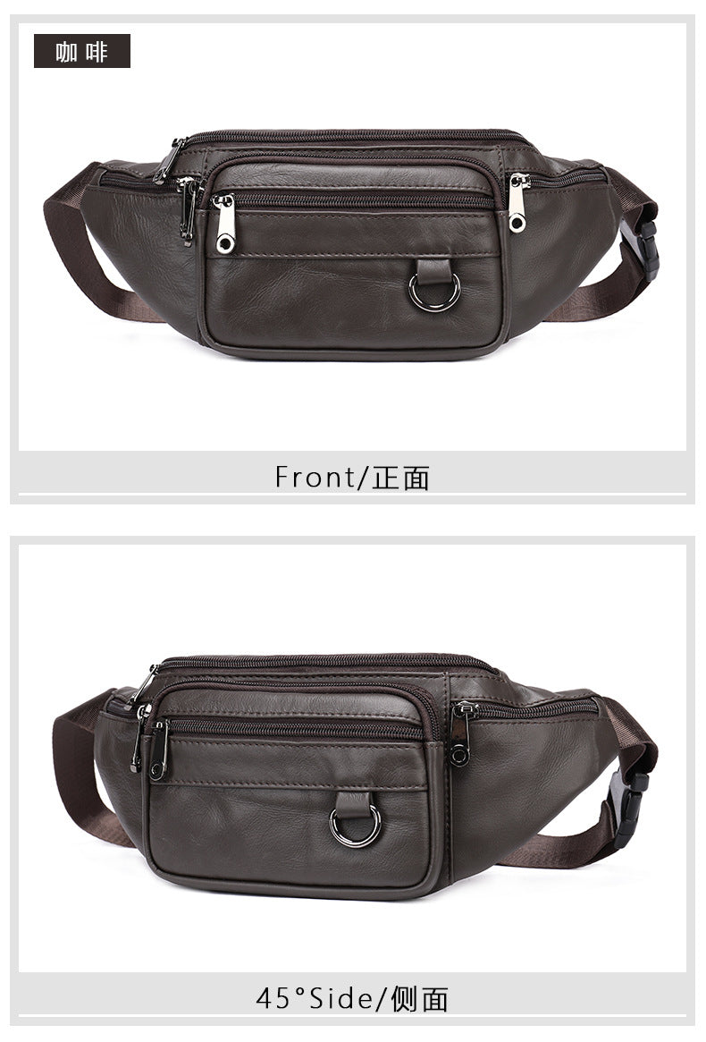 Leder-Handytasche für Herren, Crossbody