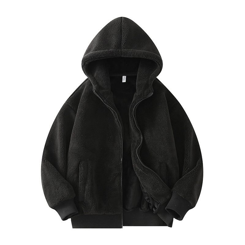 Damen Fleece Cardigan mit Kapuze