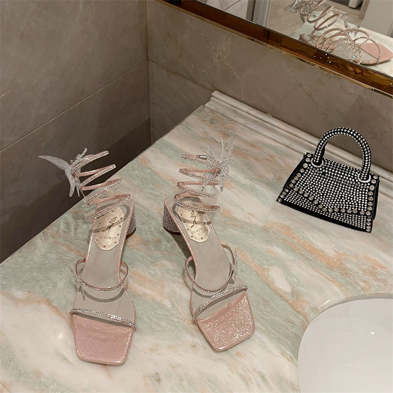 High-Heel Sandalette mit offener Spitze – Bild 6 | LuxeStyle