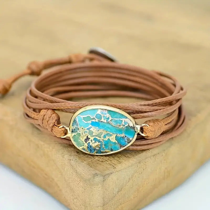 Boho-Armband mit Türkis-Design – Bild 3 | LuxeStyle