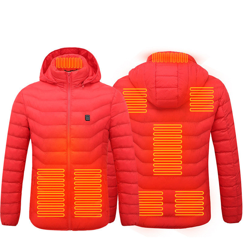 Heizjacke Herren mit 9 Heizzonen – ideal für Skifahren
