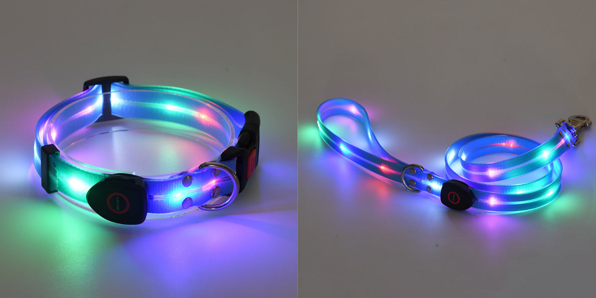LED Leuchtcollar mit Zugleine, wiederaufladbar – Bild 4 | LuxeStyle