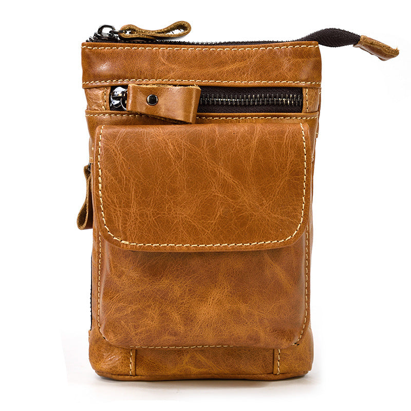 Herren Crazy Horse-Ledergürteltasche