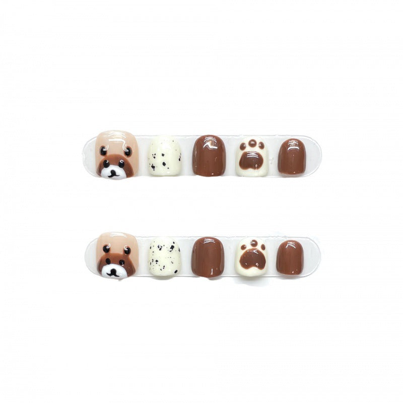 Little Brown Bear Kinder-Künstliche Nägel | LuxeStyle
