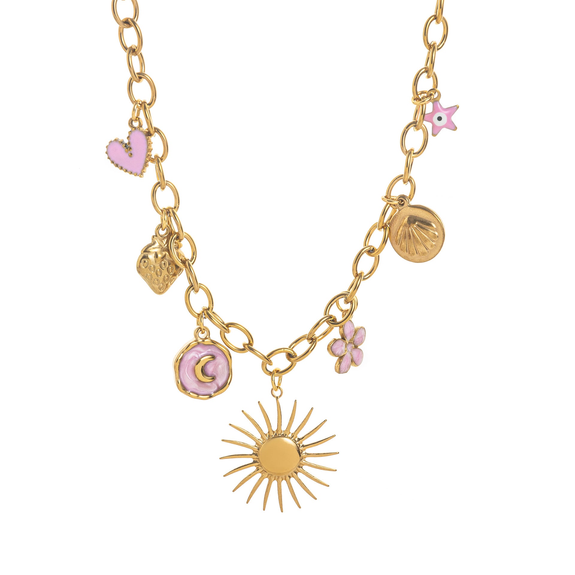 Farbveredeltes Edelstahl-Halsband