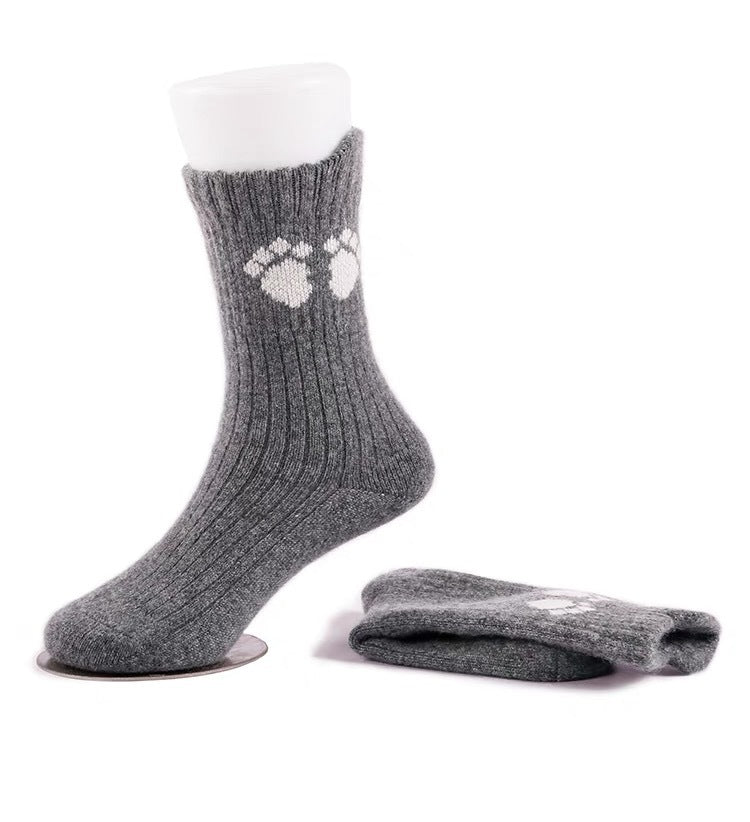 Kaschmir-Socken für Kinder, einfarbig