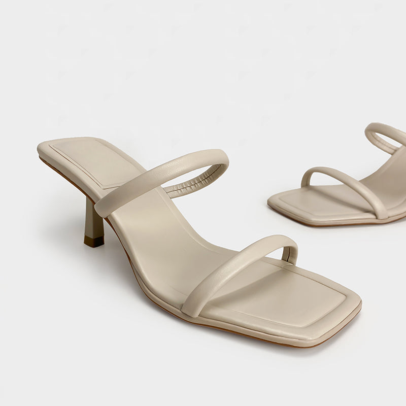 Riemchen-Sandalen mit dünnem Absatz | LuxeStyle