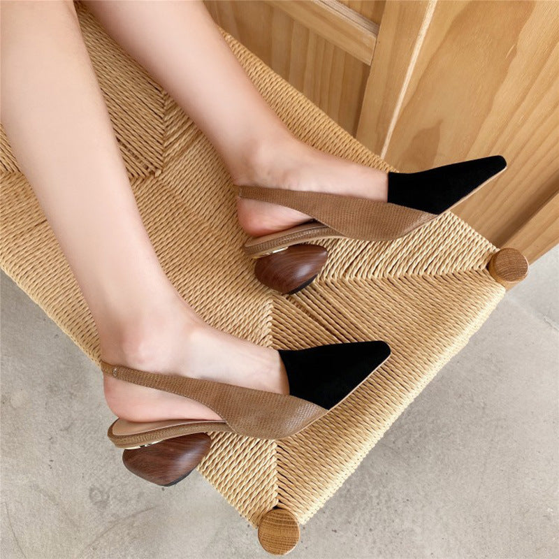 Gepunktete Vintage-High-Heels mit spitzer Zehenpartie – Bild 5 | LuxeStyle