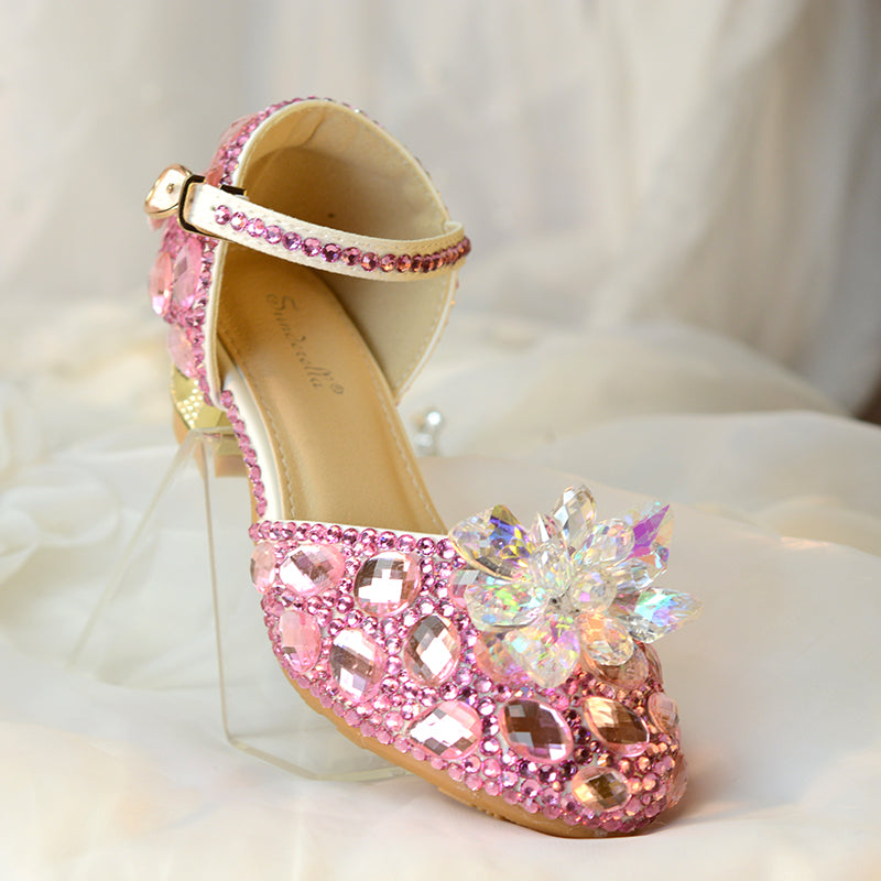 Prinzessinnen-Schuhe mit Glitzer und kleinem Absatz | LuxeStyle
