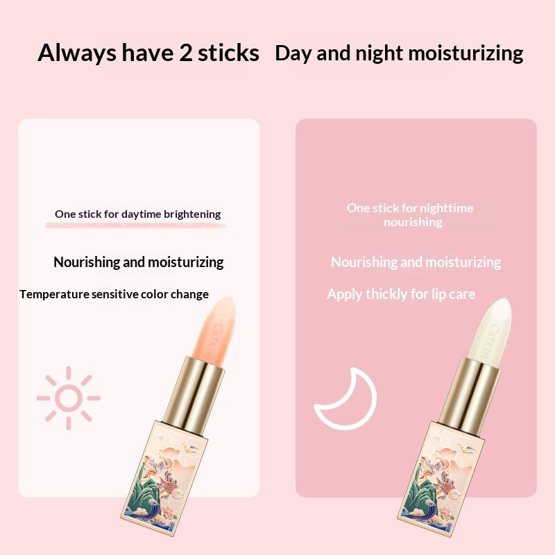 Farbwechselnder Lippenbalsam mit Feuchtigkeit
