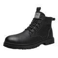 Schwarze Leder High-Top Martin Boots
