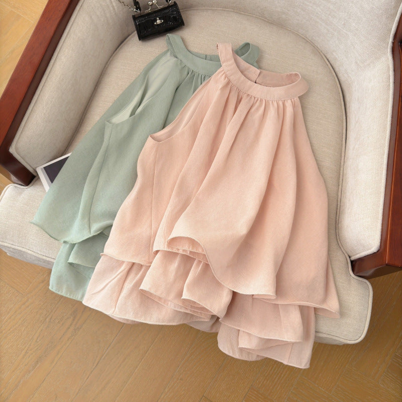 Elegante ärmellose Bluse für Damen
