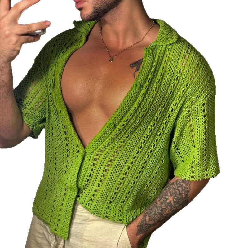 Grüne Casual-Hemden für Herren – Bild 2 | LuxeStyle