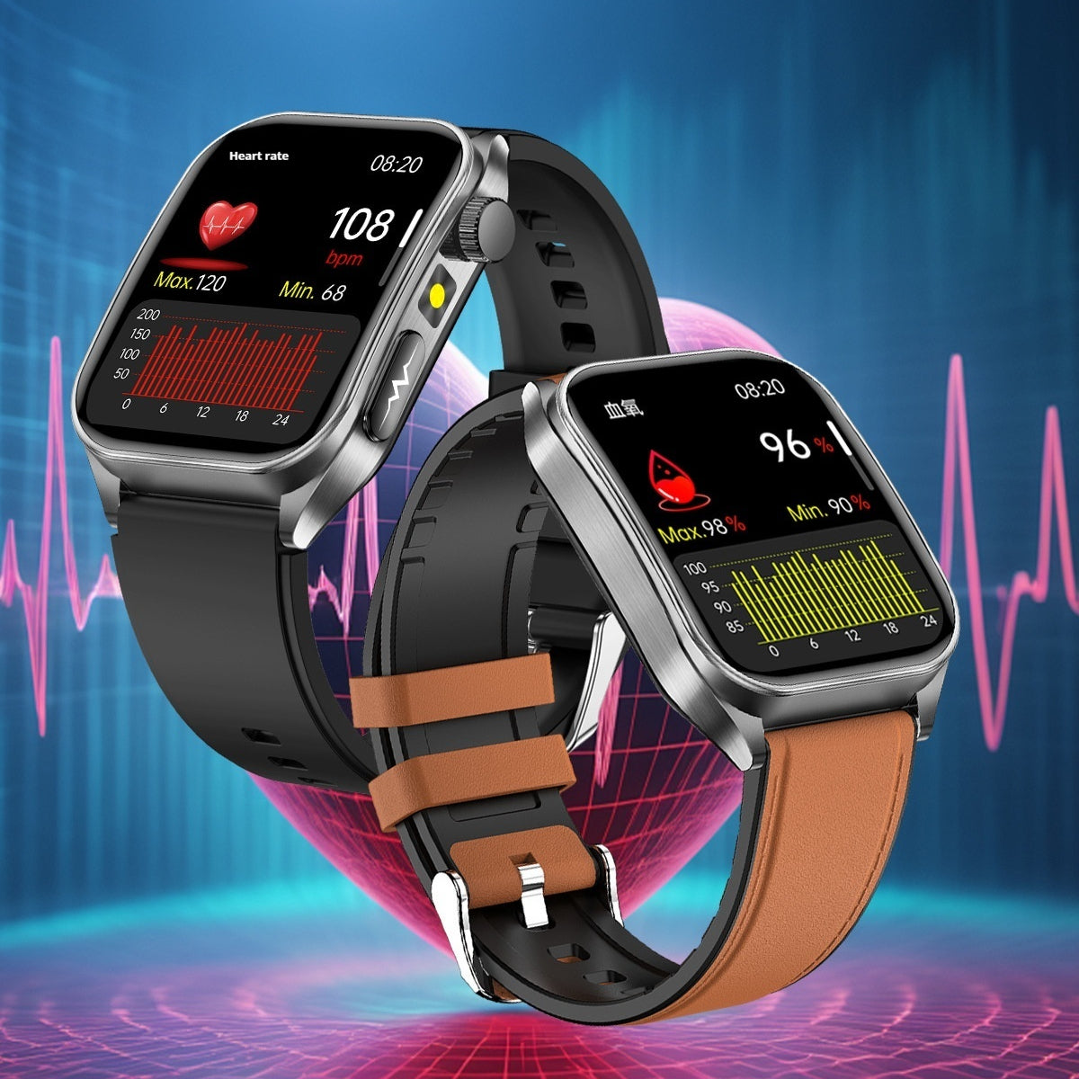 Smart Health Watch mit Lasertherapie – Ansicht 3