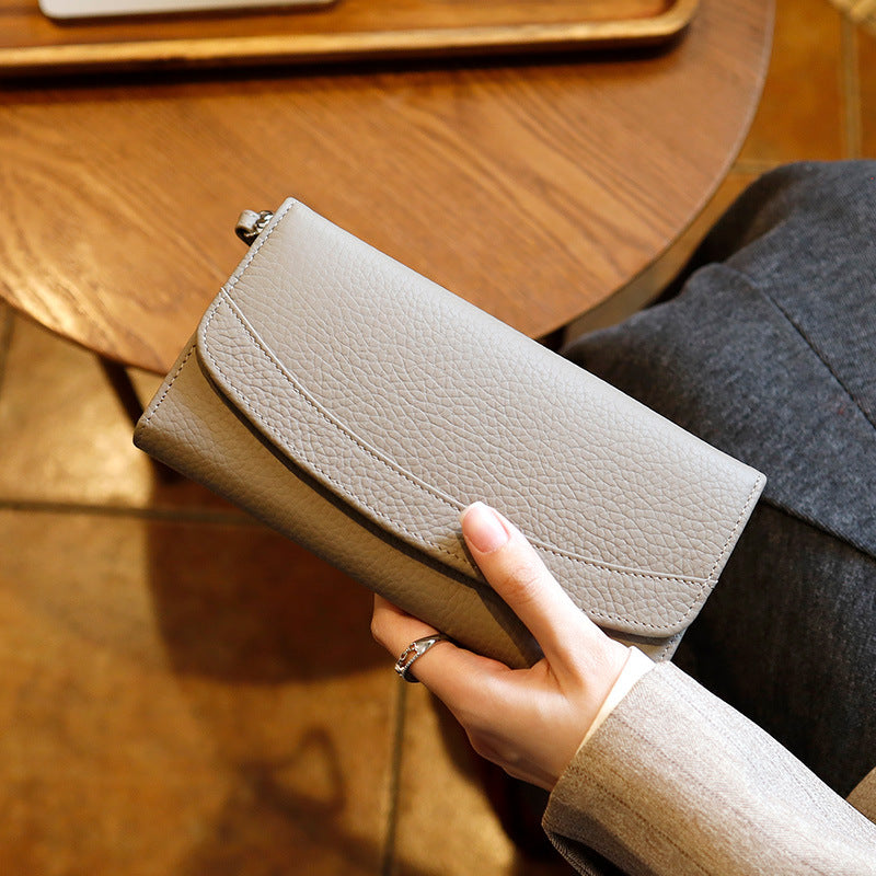 Handtasche aus echtem Leder – Clutch – Bild 2 | LuxeStyle