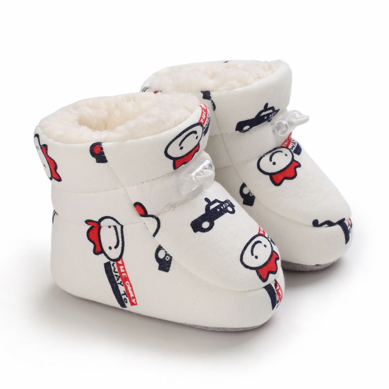 Warme Baby Winterstiefel mit Cartoon-Motiven