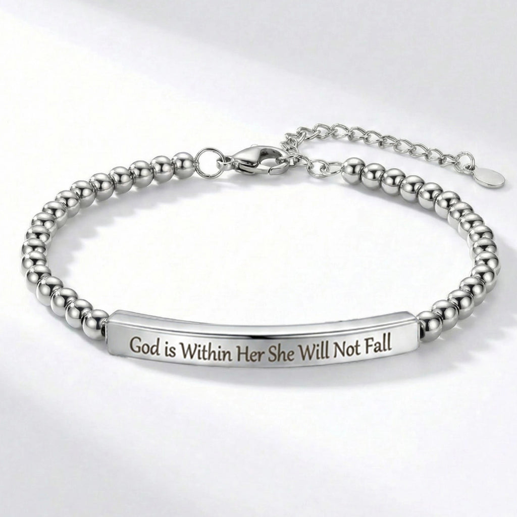 Geometrischer Edelstahl-Armband