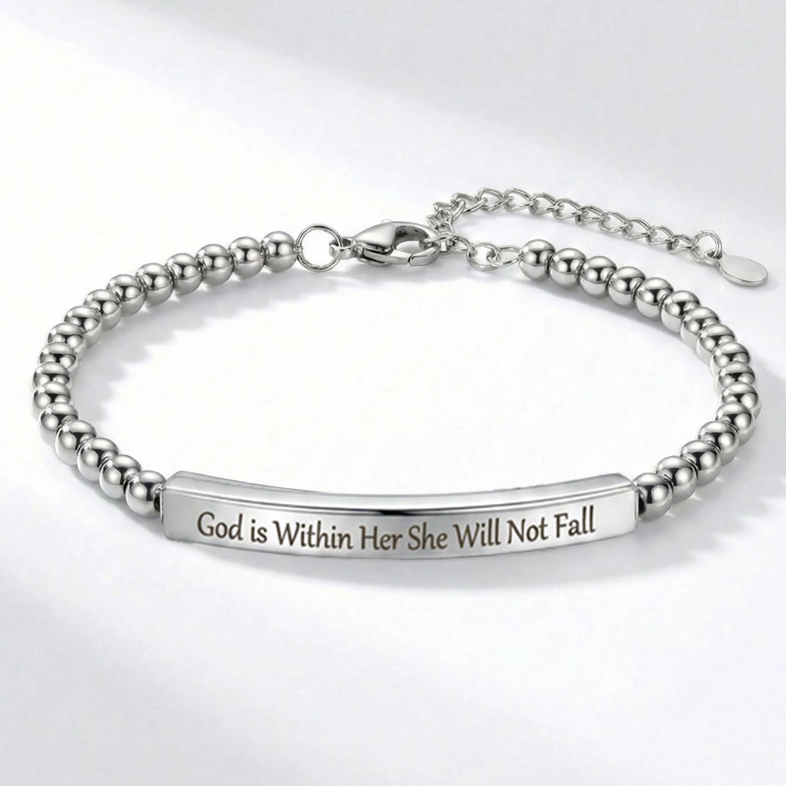 Geometrischer Edelstahl-Armband
