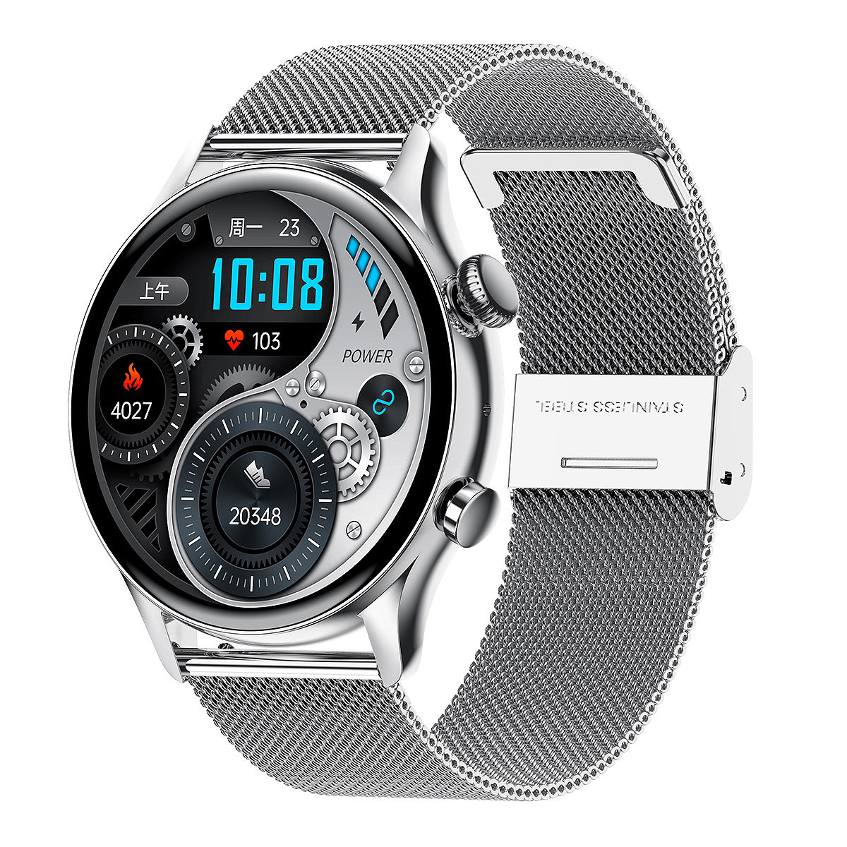 Rundes Display, wasserdicht, NFC-Bildschirm, Herzfrequenz-Monitor