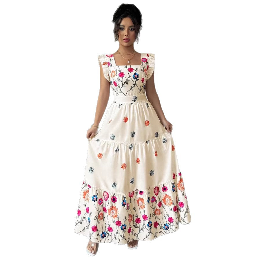 Geblümtes Midikleid mit Puffärmeln – Bild 6 | LuxeStyle