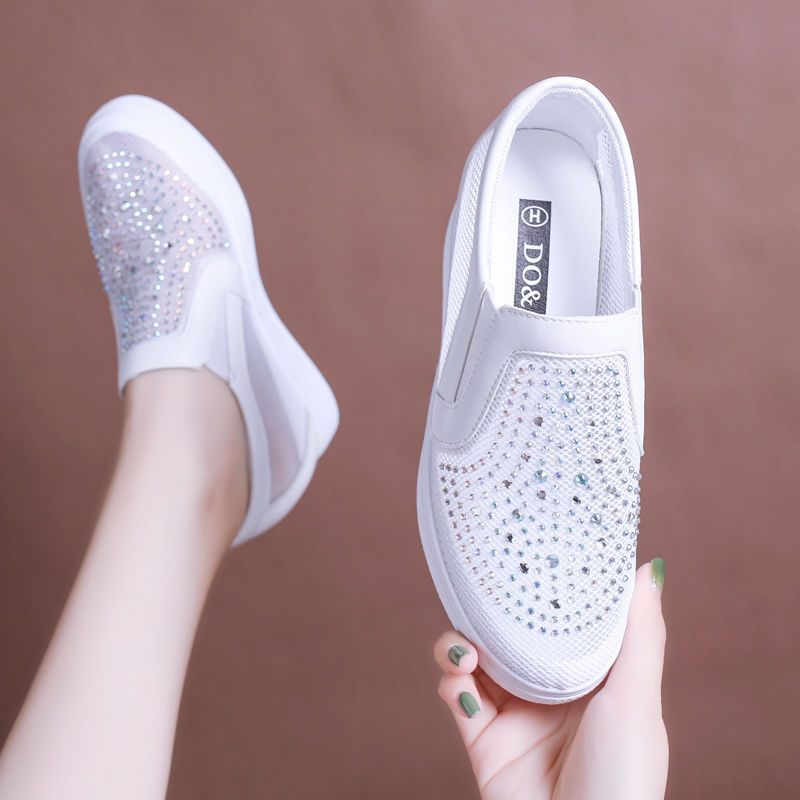 Damen Sneaker mit Mesh und verstecktem Absatz