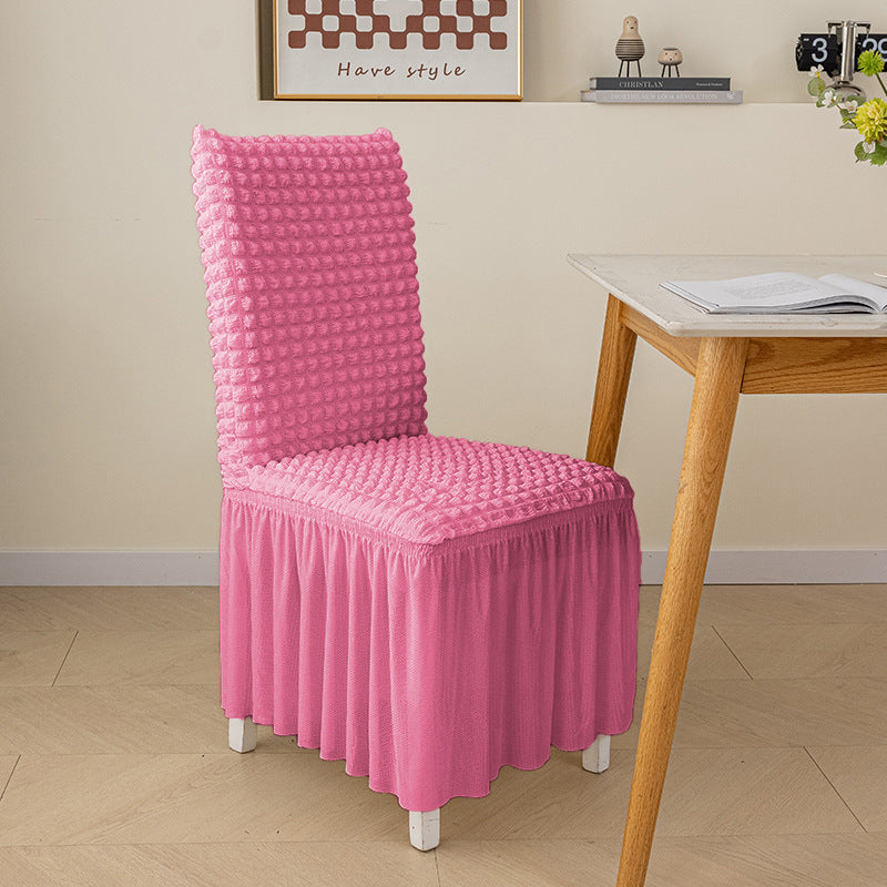 3D-Bubble-Chiffon-Esstuhl-Bezug