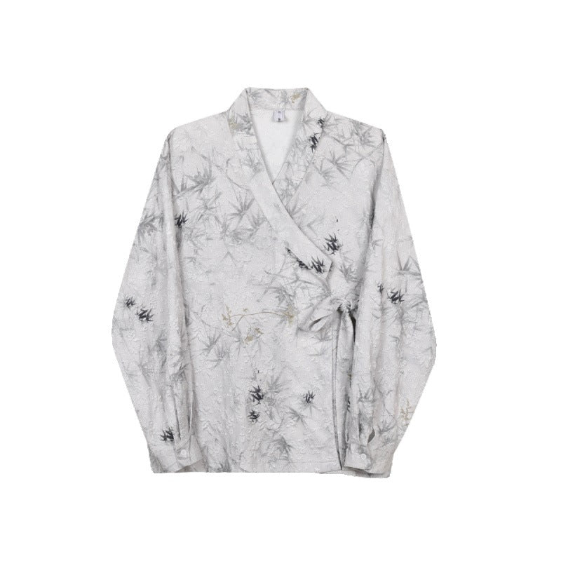 Chinesische Graustreifen-Hemd – Bild 1 | LuxeStyle