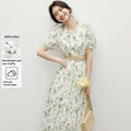 Geblümtes Baumwollkleid mit A-Linie – Bild 6 | LuxeStyle