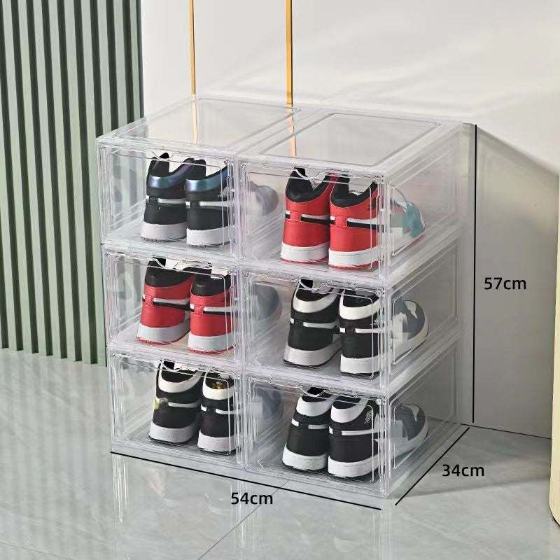 Dicke transparente Schuhbox mit Magnetverschluss