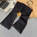 Herren Jeans mit Nieten, Schwarz