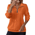 Kapuzenpullover mit halbem Reissverschluss für Damen