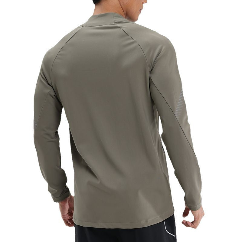 Herren Windbreaker Laufjacke mit Stehkragen