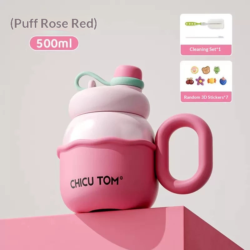 Isolierter Trinkbecher mit Strohhalm, 500 ml – Bild 3 | LuxeStyle