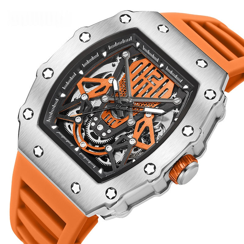 Sportliche Herrenuhr mit Silikonarmband