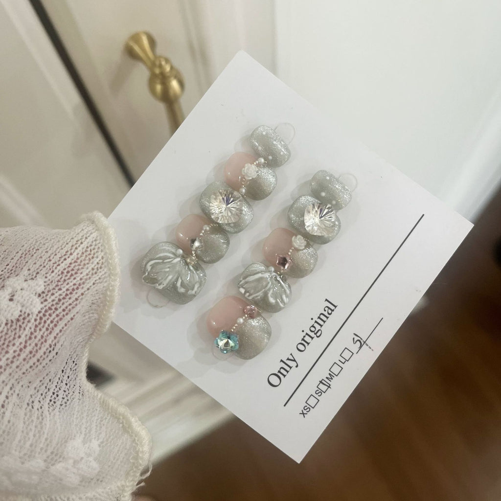 Sommer Cat's Eye Press-on Nägel – Bild 4 | LuxeStyle