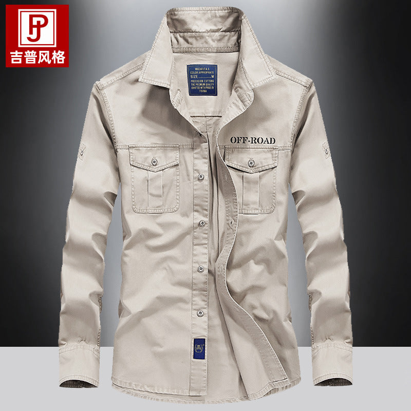 Langärmliges, lockeres Shirt in Einfarbigem – Bild 3 | LuxeStyle