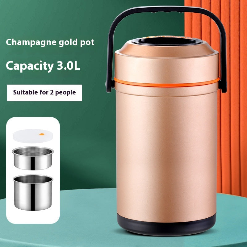 Thermos-Lunchbox aus Edelstahl, mehrlagig
