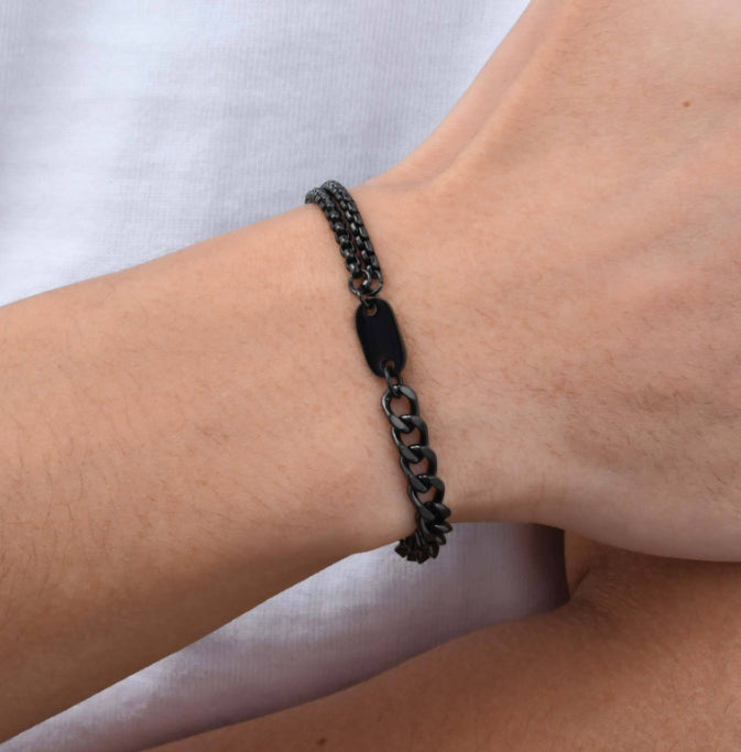 Personalisierbares Rund-Anhänger-Armband – Bild 4 | LuxeStyle