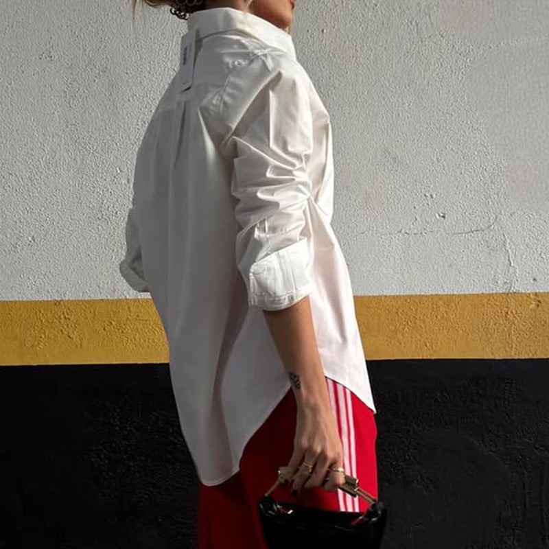 Elegante Langarm-Bluse im französischen Stil – Bild 3 | LuxeStyle