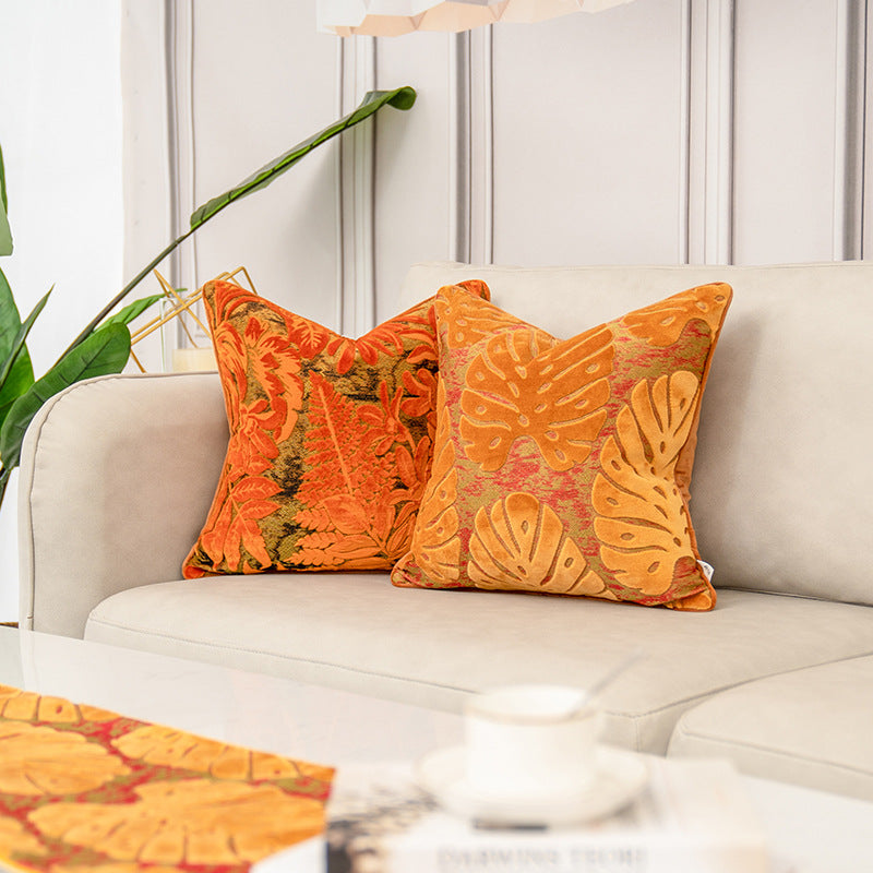 Jacquard Samt Kissenbezug