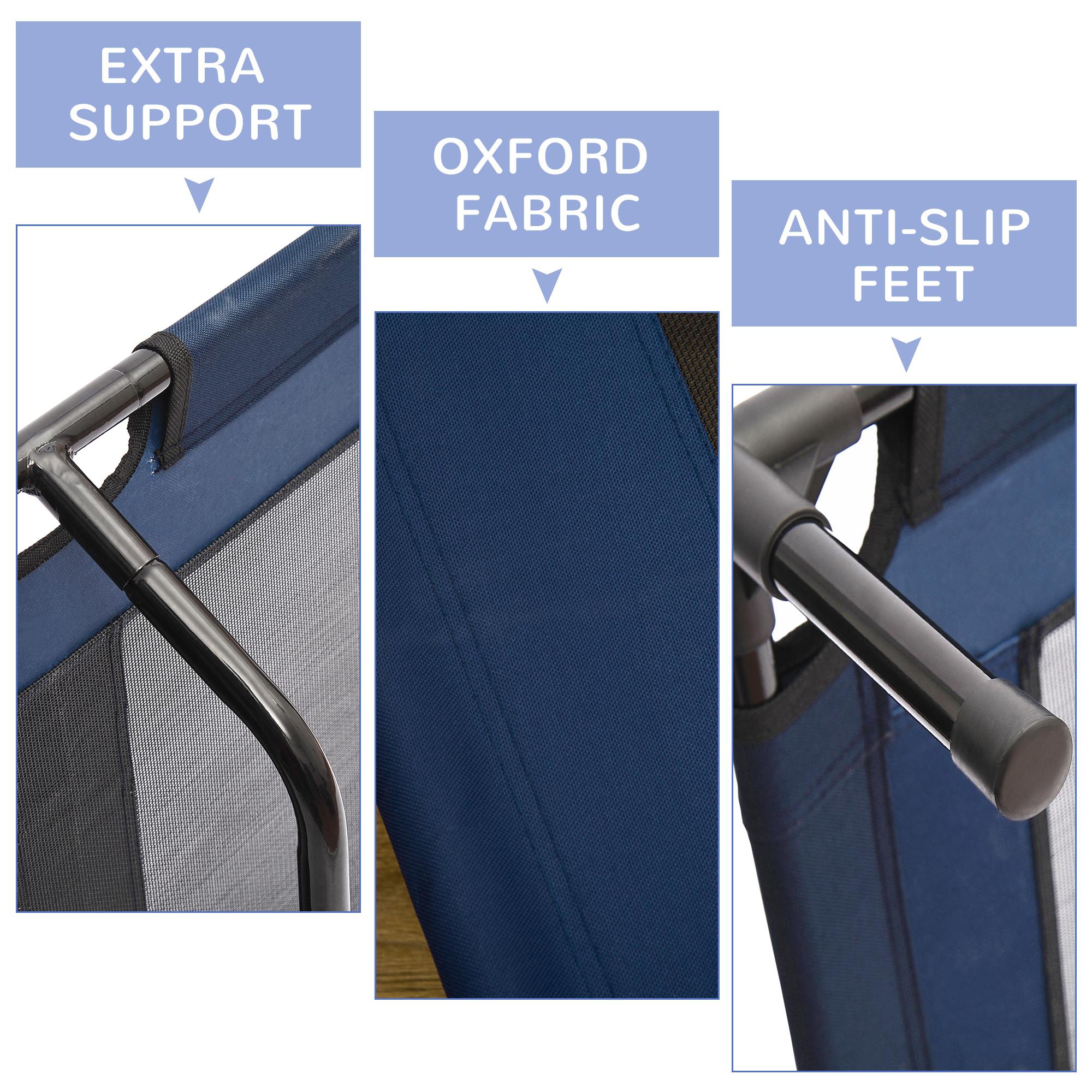 Hundebett «Cooling Cot» mit Netzgewebe – Blau