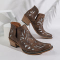 Western Ankle Boots mit Chunky-Absatz
